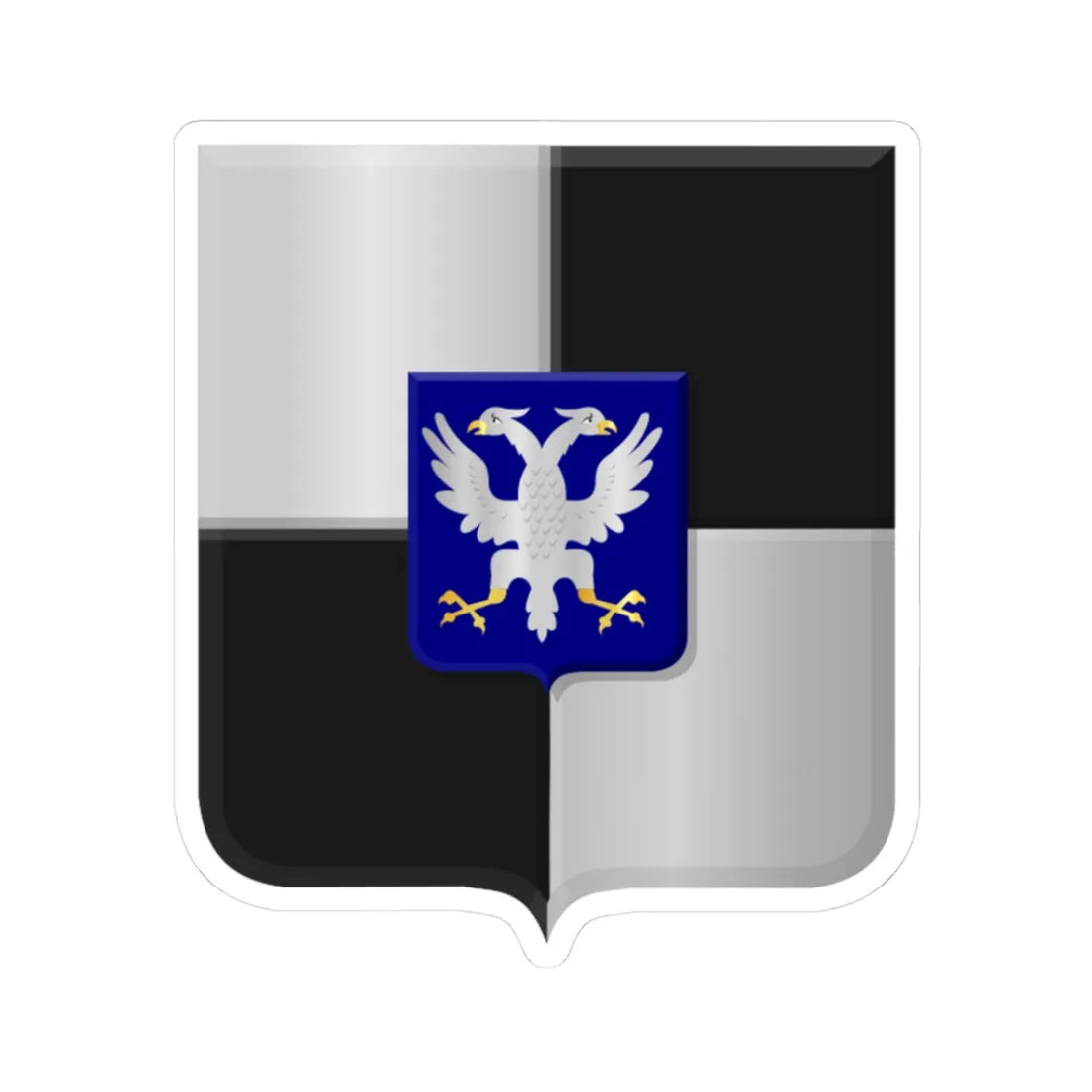 Westervoort heerlijkheidswapen (Netherlands) (Coat of Arms) STICKER Vinyl Kiss-Cut Decal 3 Inch White - The Sticker Space