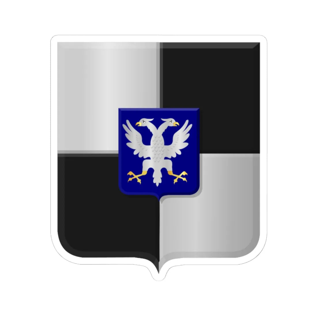 Westervoort heerlijkheidswapen (Netherlands) (Coat of Arms) STICKER Vinyl Kiss-Cut Decal 6 Inch White - The Sticker Space