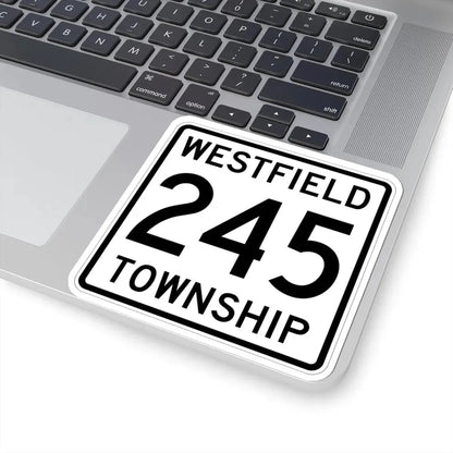Westfield Township Route 245 Morrow County Ohio (Ohio) (Road Sign) STICKER Vinyl Kiss-Cut Decal - The Sticker Space