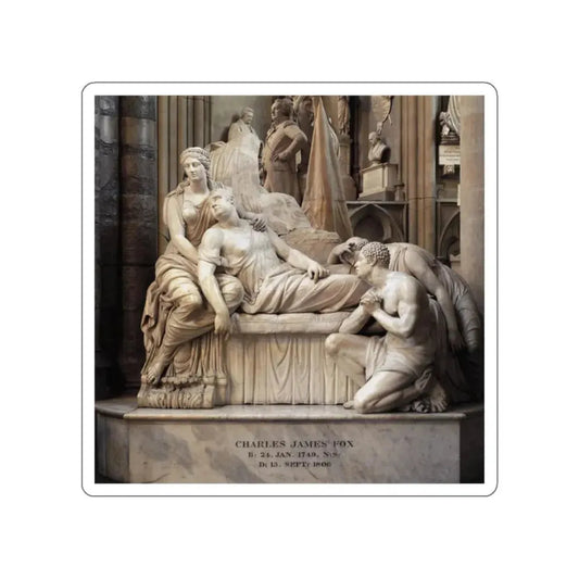 WESTMACOTT, Sir Richard - Monument to Charles James Fox (Artwork) STICKER Vinyl Die-Cut Decal White Die-Cut 2 Inch - The Sticker Space