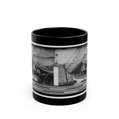 Westover Landing, Va. Lt. Col. Samuel W. Owen, 3d Pennsylvania Cavalry, Caught Napping (U.S. Civil War) Black Coffee Mug-11oz-The Sticker Space