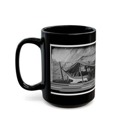 Westover Landing, Va. Lt. Col. Samuel W. Owen, 3d Pennsylvania Cavalry, Caught Napping (U.S. Civil War) Black Coffee Mug-The Sticker Space