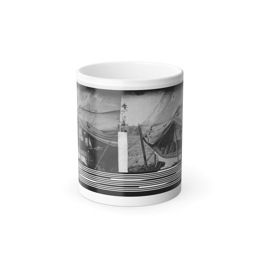 Westover Landing, Va. Lt. Col. Samuel W. Owen, 3D Pennsylvania Cavalry, Caught Napping (U.S. Civil War) Color Morphing Mug 11oz-11oz-The Sticker Space