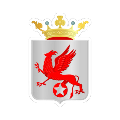 Weststellingwerf wapen (Netherlands) (Coat of Arms) STICKER Vinyl Kiss-Cut Decal - The Sticker Space