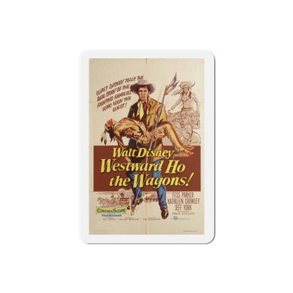 Westward Ho the Wagons 1956 Movie Poster Refrigerator Magnet 2 Inch - The Sticker Space