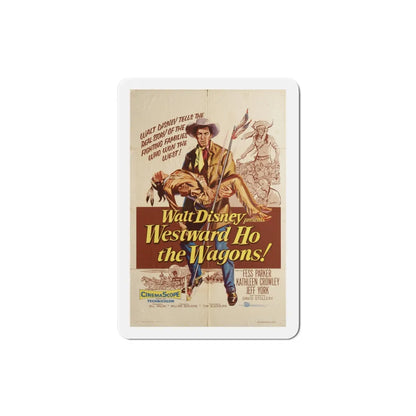 Westward Ho the Wagons 1956 Movie Poster Refrigerator Magnet 3 Inch - The Sticker Space