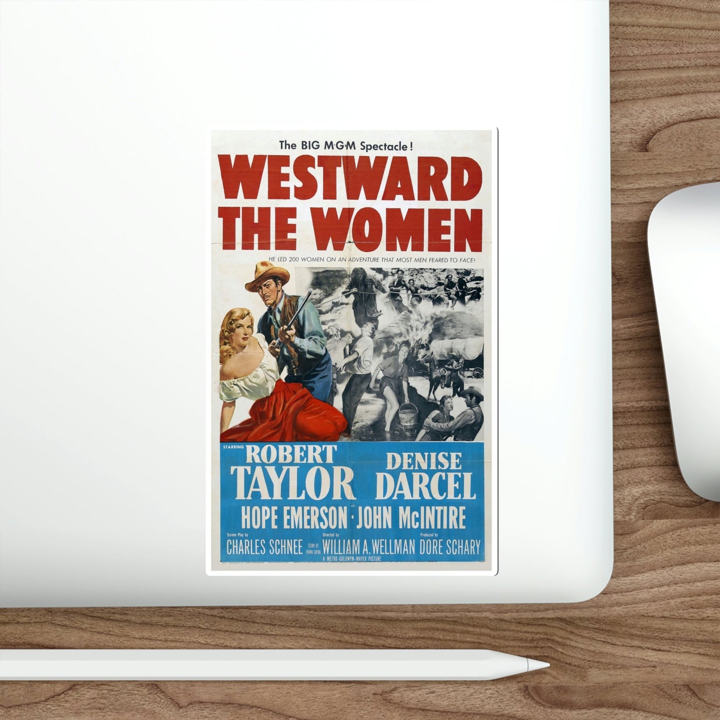 Westward the Women 1951 Movie Poster STICKER Vinyl Die-Cut Decal-The Sticker Space