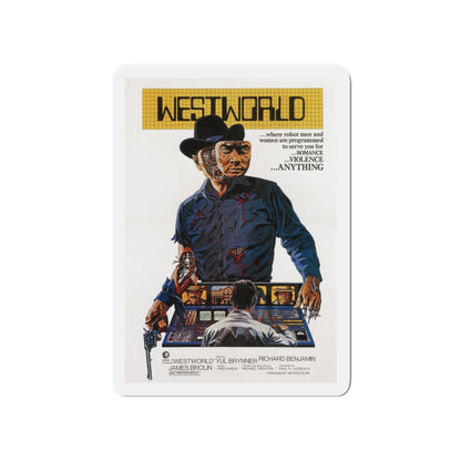 WESTWORLD 1973 Movie Poster - Refrigerator Magnet-4" x 4"-The Sticker Space