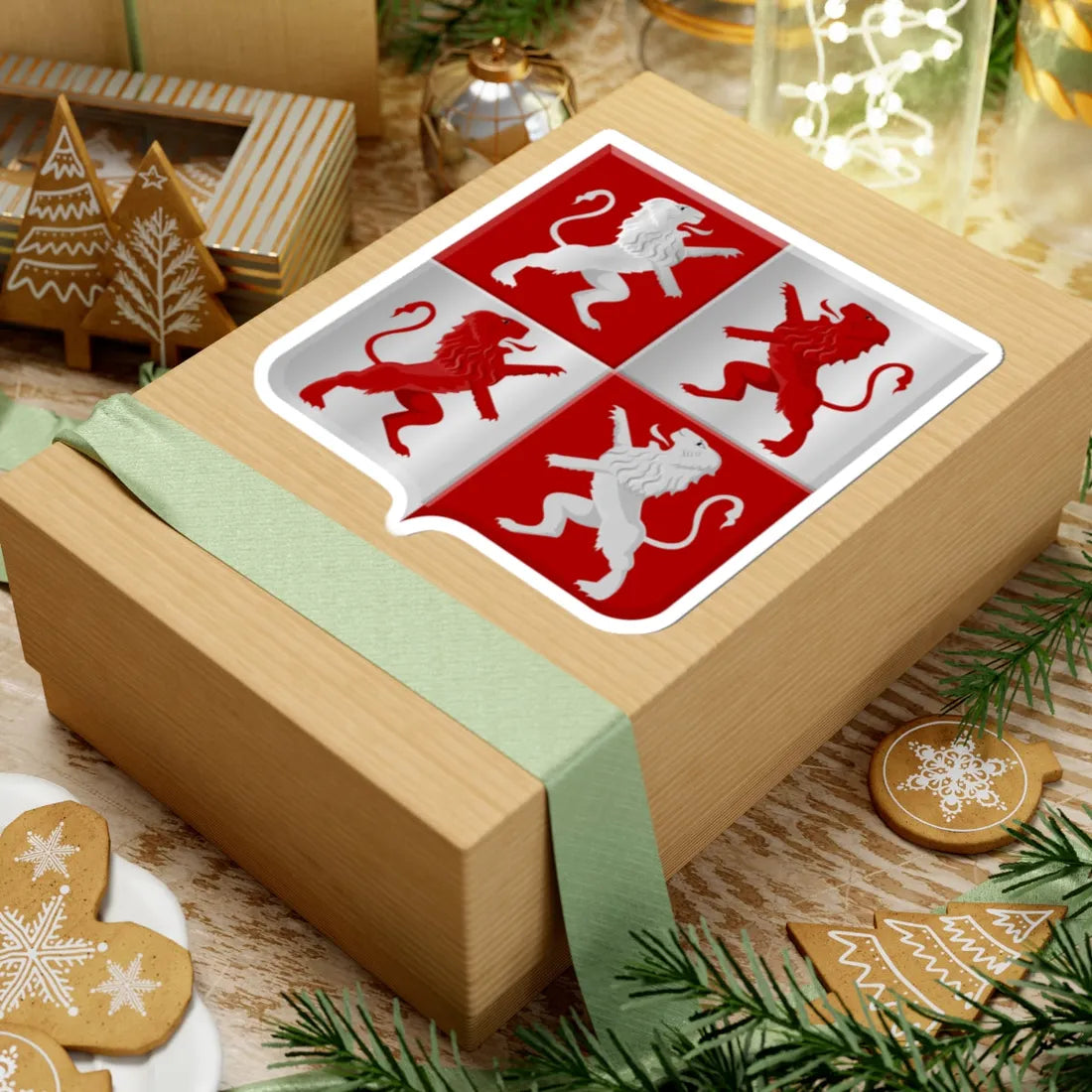 Westzaan wapen (Netherlands) (Coat of Arms) STICKER Vinyl Kiss-Cut Decal - The Sticker Space