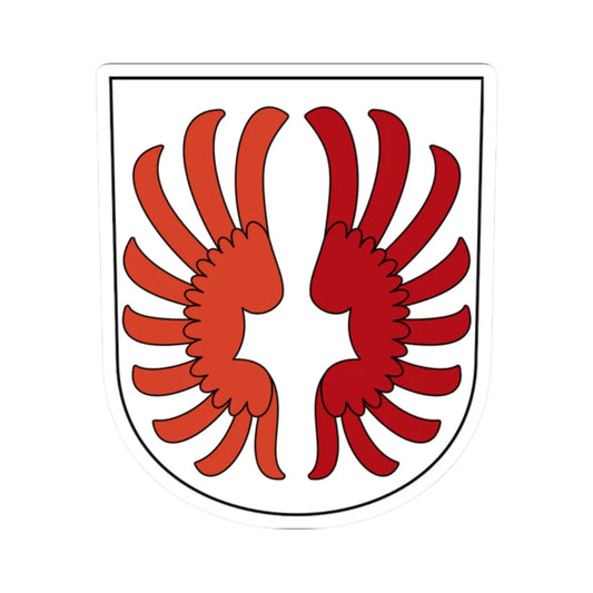 Wettswil am Albis-blazon (Switzerland) (Coat of Arms) STICKER Vinyl Kiss-Cut Decal 2 Inch White - The Sticker Space