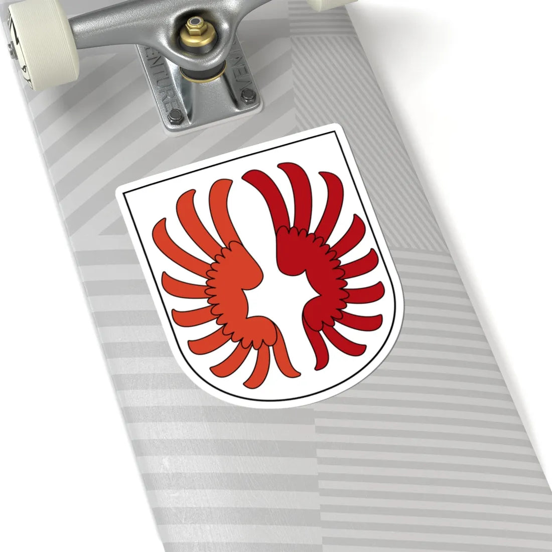 Wettswil am Albis-blazon (Switzerland) (Coat of Arms) STICKER Vinyl Kiss-Cut Decal - The Sticker Space