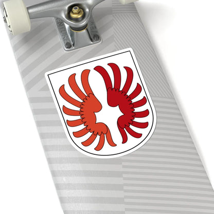 Wettswil am Albis-blazon (Switzerland) (Coat of Arms) STICKER Vinyl Kiss-Cut Decal - The Sticker Space