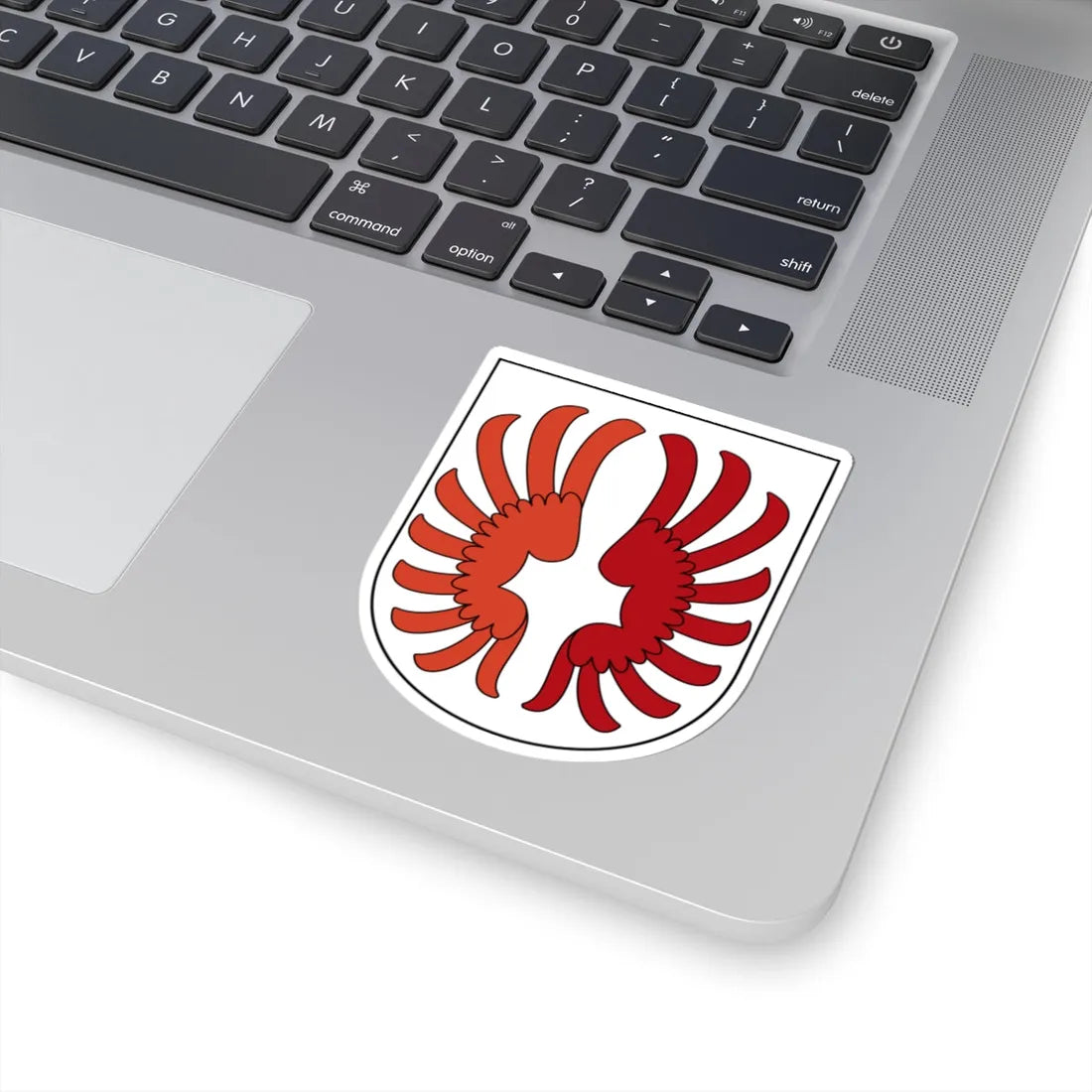 Wettswil am Albis-blazon (Switzerland) (Coat of Arms) STICKER Vinyl Kiss-Cut Decal - The Sticker Space