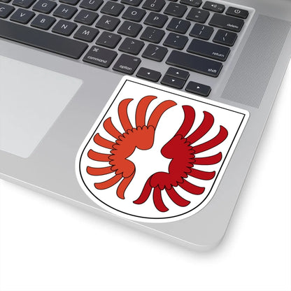 Wettswil am Albis-blazon (Switzerland) (Coat of Arms) STICKER Vinyl Kiss-Cut Decal - The Sticker Space