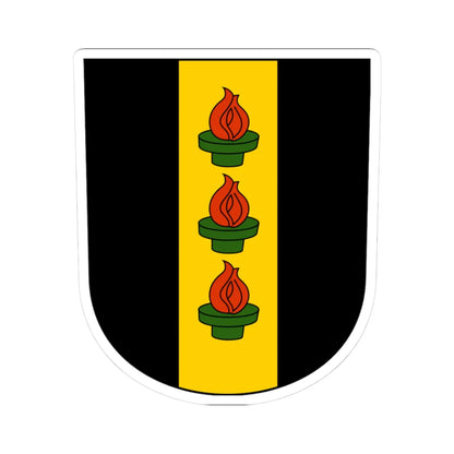 Wetzikon-blazon (Switzerland) (Coat of Arms) STICKER Vinyl Kiss-Cut Decal 3 Inch White - The Sticker Space