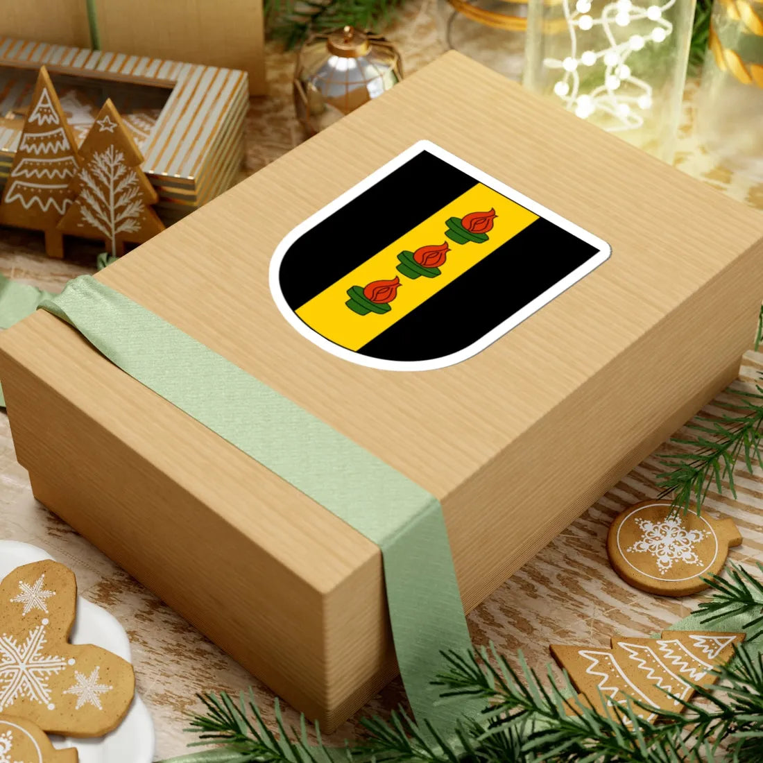 Wetzikon-blazon (Switzerland) (Coat of Arms) STICKER Vinyl Kiss-Cut Decal - The Sticker Space