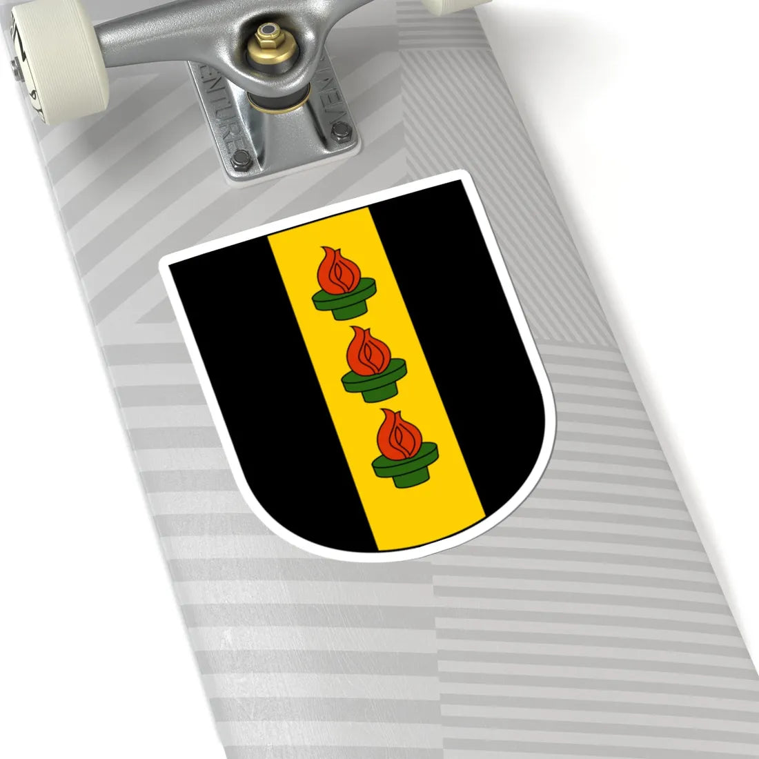 Wetzikon-blazon (Switzerland) (Coat of Arms) STICKER Vinyl Kiss-Cut Decal - The Sticker Space