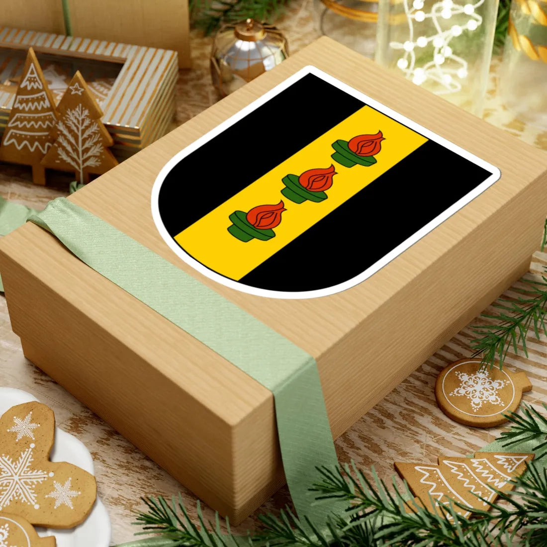 Wetzikon-blazon (Switzerland) (Coat of Arms) STICKER Vinyl Kiss-Cut Decal - The Sticker Space