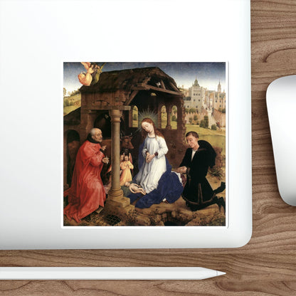 WEYDEN, Rogier van der - Bladelin Triptych (central panel) (Artwork) STICKER Vinyl Die-Cut Decal-The Sticker Space