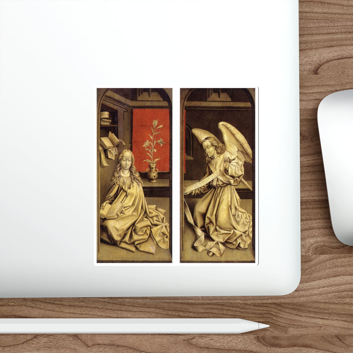 WEYDEN, Rogier van der - Bladelin Triptych (exterior) (Artwork) STICKER Vinyl Die-Cut Decal-The Sticker Space