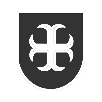 Wezembeek-oppem coat of arms (Belgium) (Coat of Arms) STICKER Vinyl Kiss-Cut Decal 4 Inch White - The Sticker Space