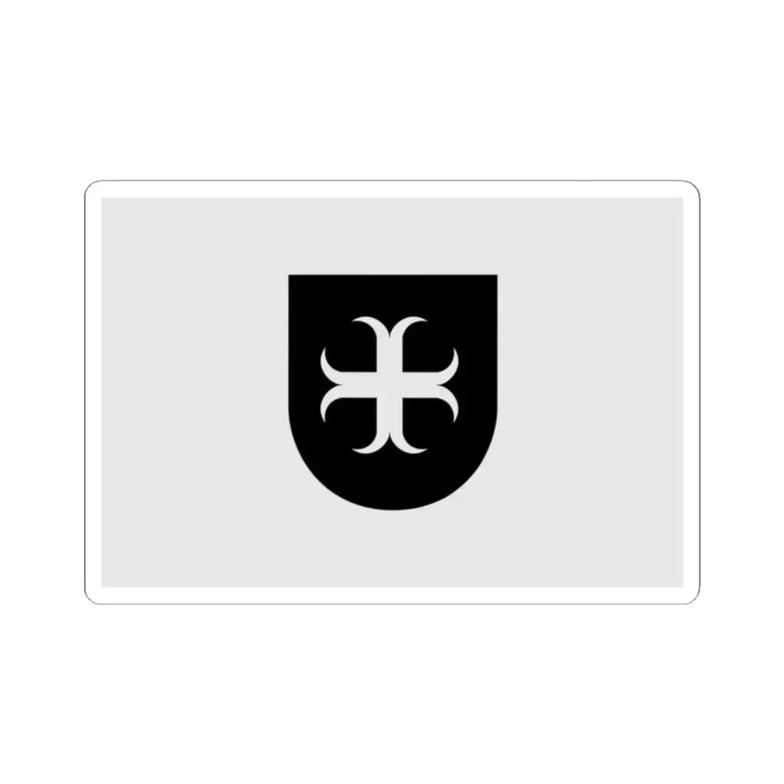 Wezembeek-Oppem vlag (Belgium) STICKER Vinyl Kiss-Cut Decal 2 Inch White - The Sticker Space