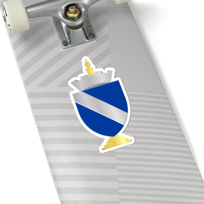 Wezet wapen (Belgium) (Coat of Arms) STICKER Vinyl Kiss-Cut Decal - The Sticker Space