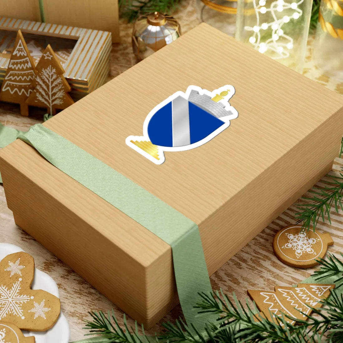 Wezet wapen (Belgium) (Coat of Arms) STICKER Vinyl Kiss-Cut Decal - The Sticker Space