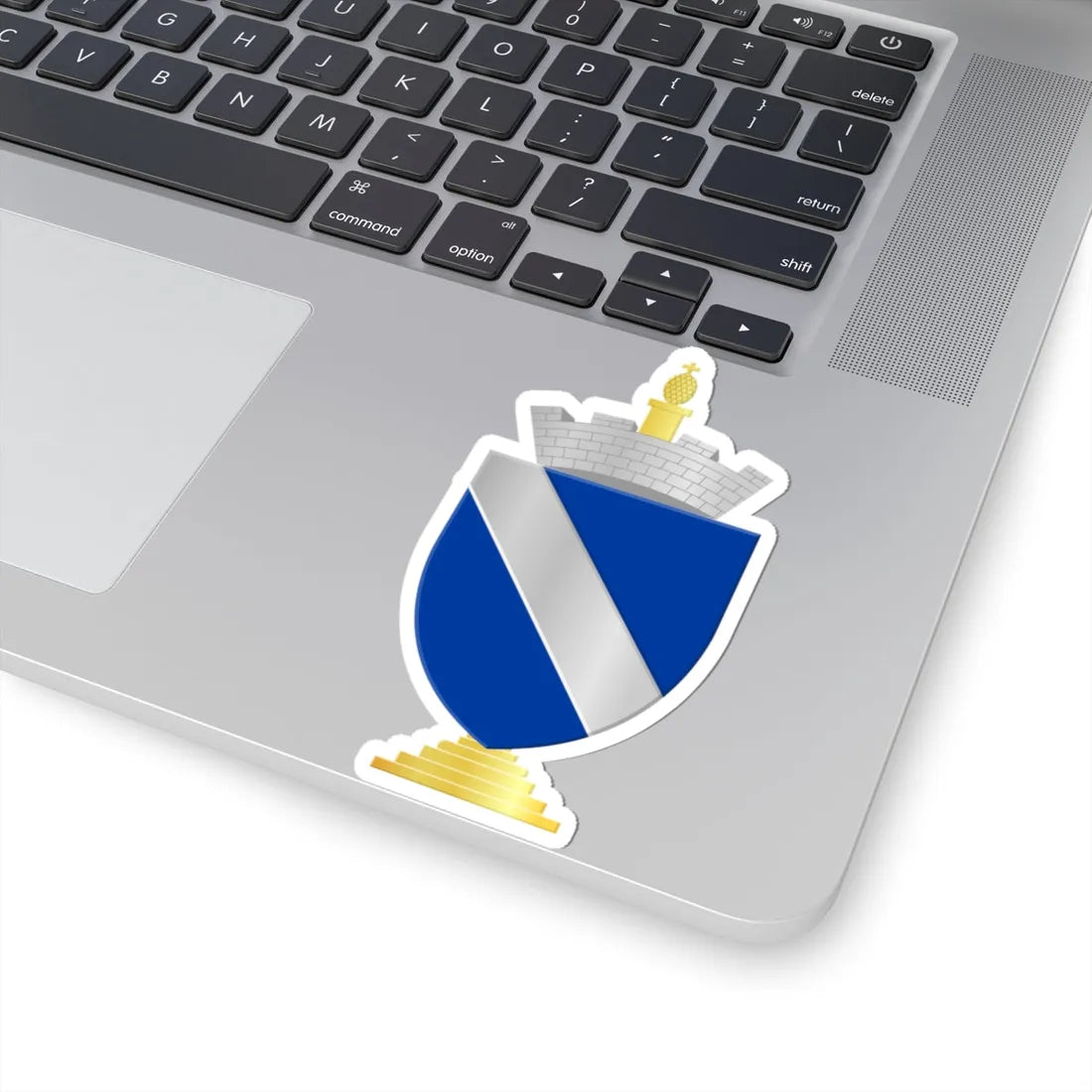 Wezet wapen (Belgium) (Coat of Arms) STICKER Vinyl Kiss-Cut Decal - The Sticker Space