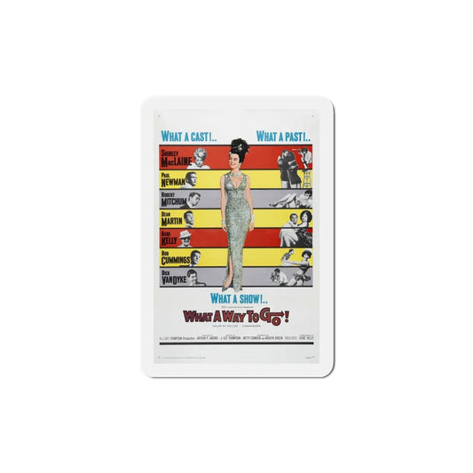 What a Way to Go 1964 Movie Poster Refrigerator Magnet 5 Inch - The Sticker Space