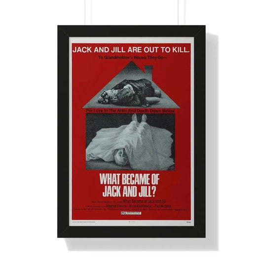 WHAT BECAME OF JACK AND JILL 1972 - Framed Movie Poster 16″ x 24″ Black - The Sticker Space