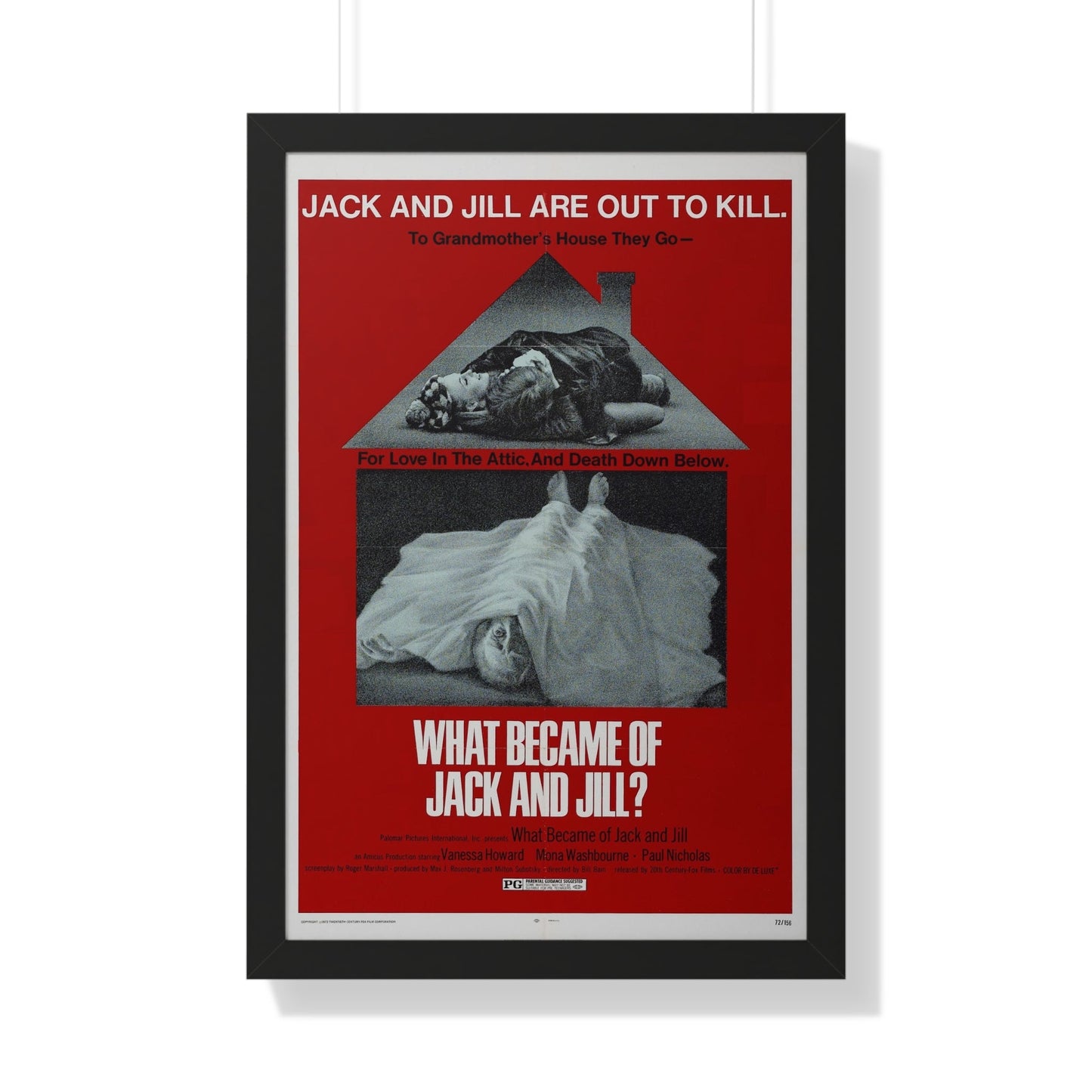 WHAT BECAME OF JACK AND JILL 1972 - Framed Movie Poster-20" x 30"-The Sticker Space