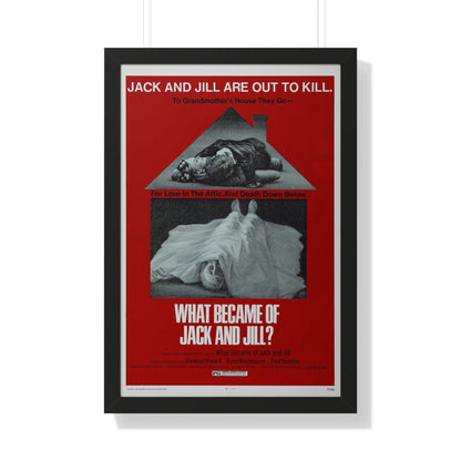 WHAT BECAME OF JACK AND JILL 1972 - Framed Movie Poster-20" x 30"-The Sticker Space