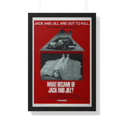 WHAT BECAME OF JACK AND JILL 1972 - Framed Movie Poster 20" x 30" Black - The Sticker Space