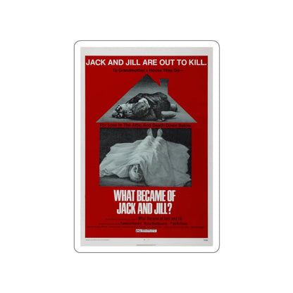 WHAT BECAME OF JACK AND JILL 1972 Movie Poster STICKER Vinyl Die-Cut Decal 2 Inch - The Sticker Space