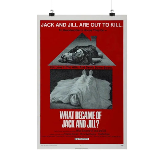 WHAT BECAME OF JACK AND JILL 1972 - Paper Movie Poster 12″ x 18″ Matte - The Sticker Space