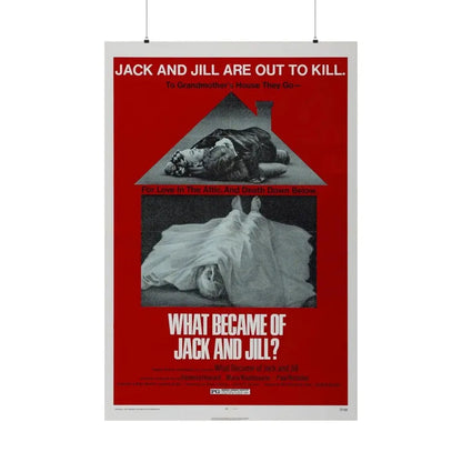 WHAT BECAME OF JACK AND JILL 1972 - Paper Movie Poster 36" x 54" Matte - The Sticker Space