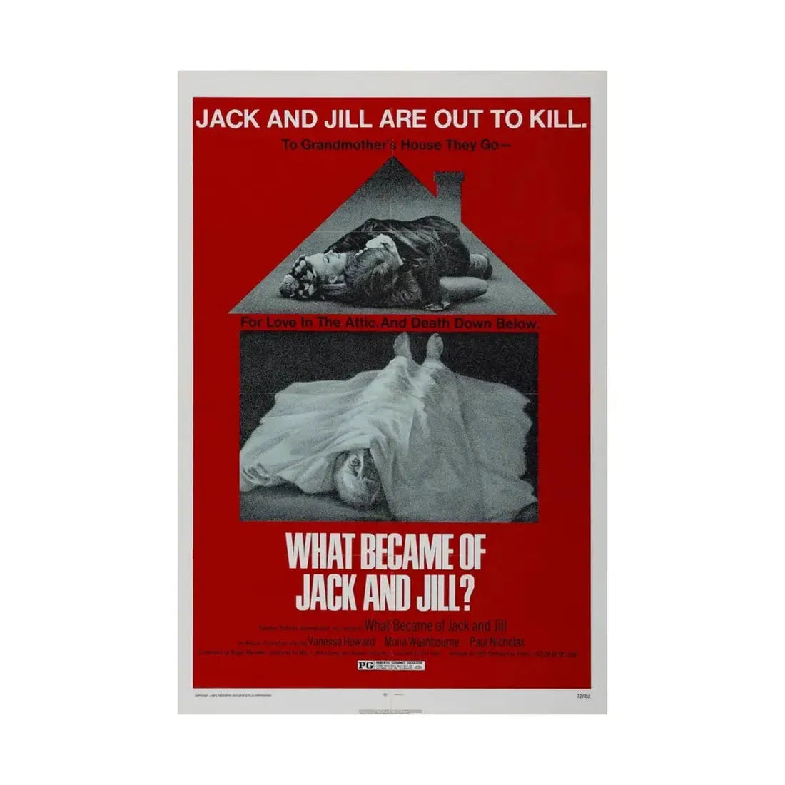 WHAT BECAME OF JACK AND JILL 1972 - Paper Movie Poster - The Sticker Space