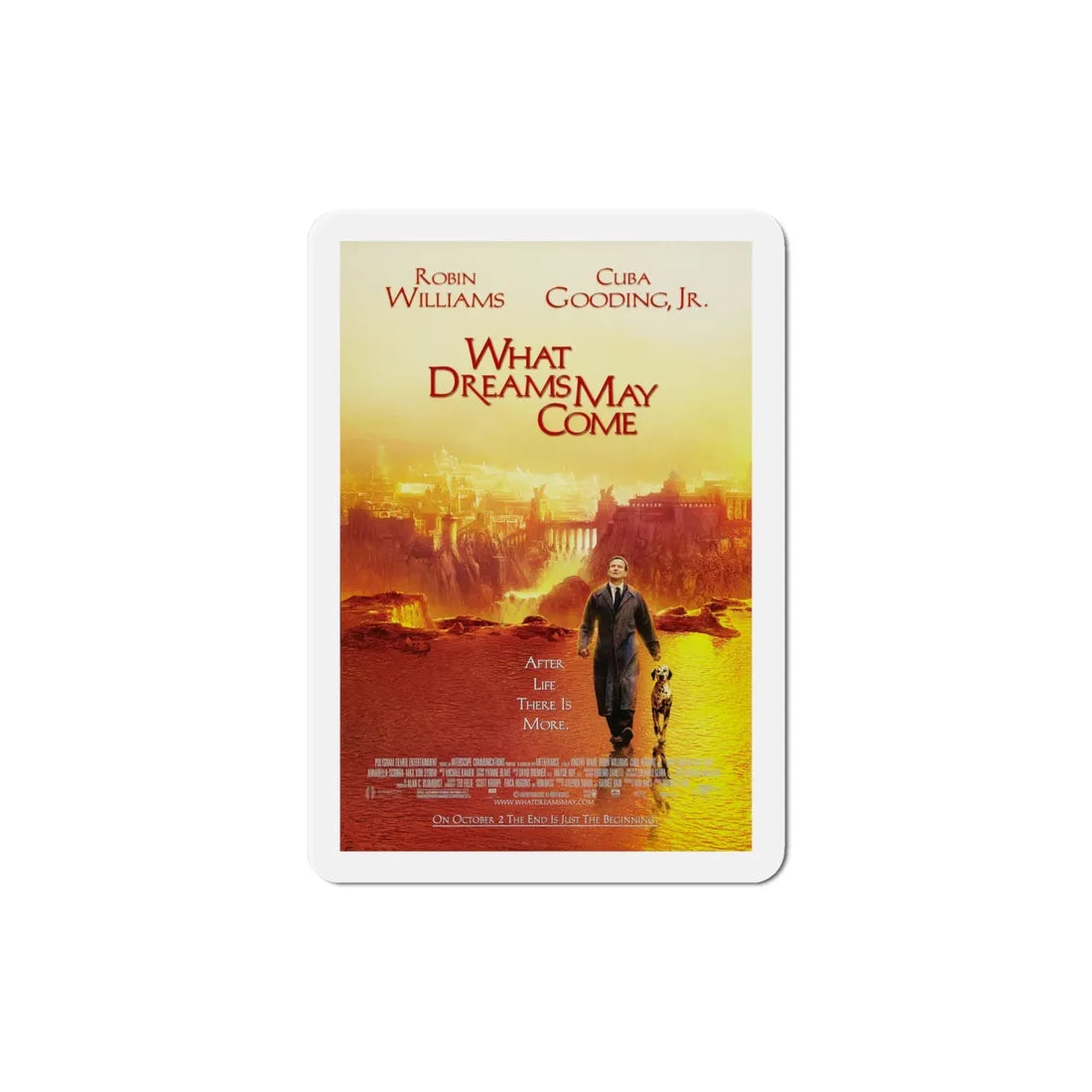 What Dreams May Come 1998 Movie Poster Refrigerator Magnet 4 Inch - The Sticker Space