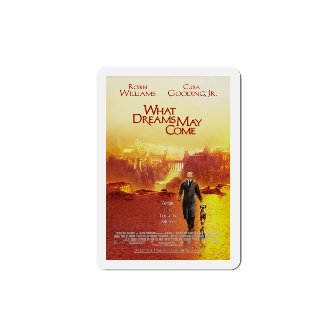 What Dreams May Come 1998 Movie Poster Refrigerator Magnet 5 Inch - The Sticker Space