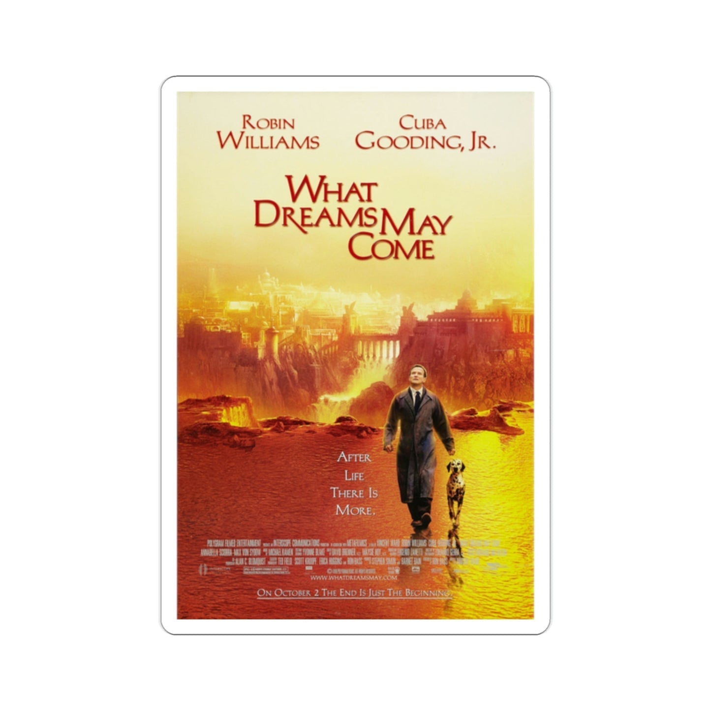 What Dreams May Come 1998 Movie Poster STICKER Vinyl Die-Cut Decal-2 Inch-The Sticker Space