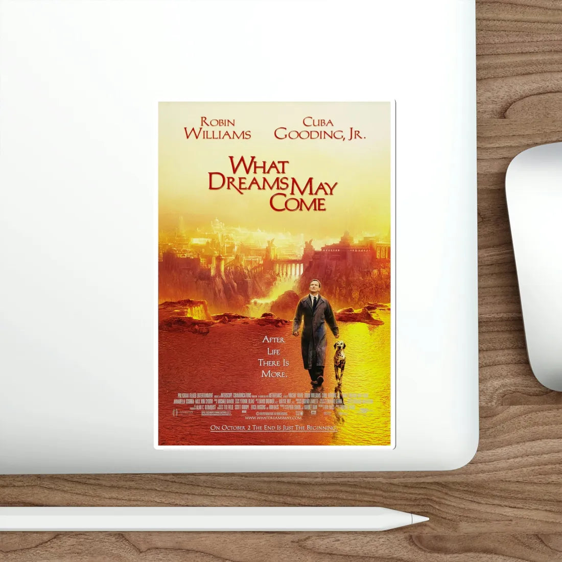 What Dreams May Come 1998 Movie Poster STICKER Vinyl Die-Cut Decal - The Sticker Space