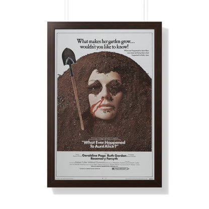 WHAT EVER HAPPENED TO AUNT ALICE 1969 - Framed Movie Poster-20" x 30"-The Sticker Space