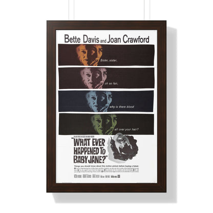 WHAT EVER HAPPENED TO BABY JANE 1962 - Framed Movie Poster-16″ x 24″-The Sticker Space