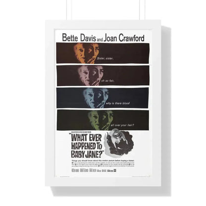 WHAT EVER HAPPENED TO BABY JANE 1962 - Framed Movie Poster 16″ x 24″ White - The Sticker Space