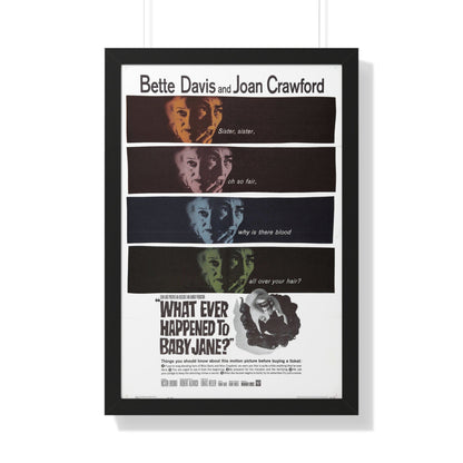 WHAT EVER HAPPENED TO BABY JANE 1962 - Framed Movie Poster-20" x 30"-The Sticker Space