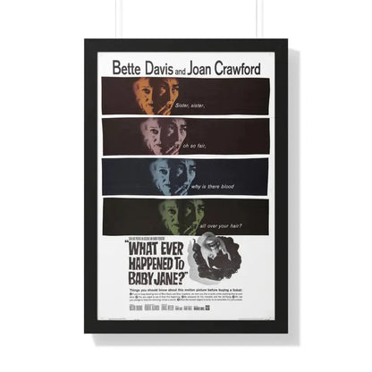 WHAT EVER HAPPENED TO BABY JANE 1962 - Framed Movie Poster 20" x 30" Black - The Sticker Space