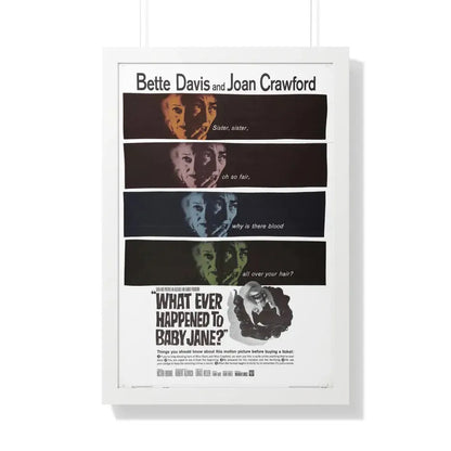 WHAT EVER HAPPENED TO BABY JANE 1962 - Framed Movie Poster 20" x 30" White - The Sticker Space