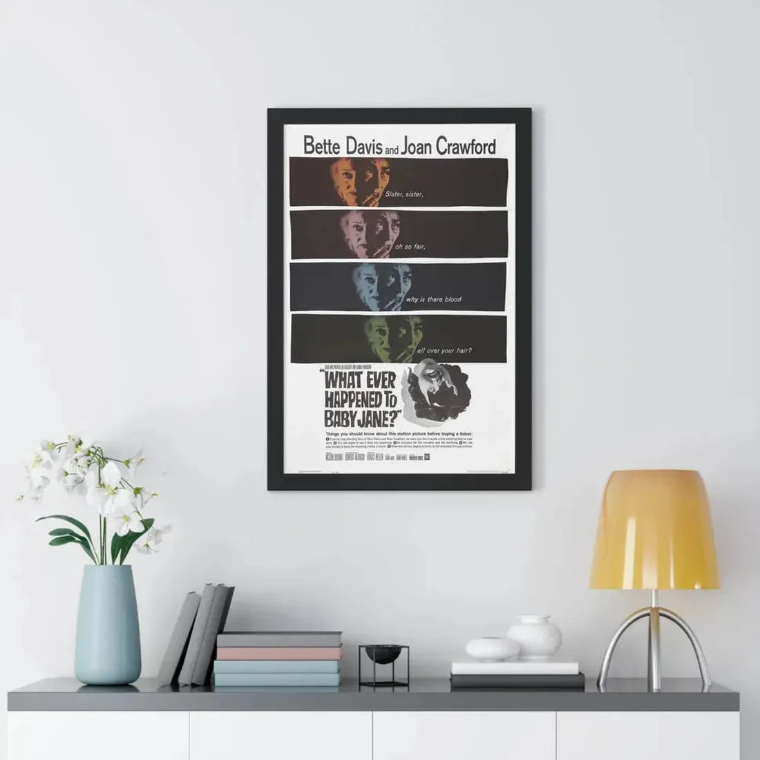 WHAT EVER HAPPENED TO BABY JANE 1962 - Framed Movie Poster - The Sticker Space