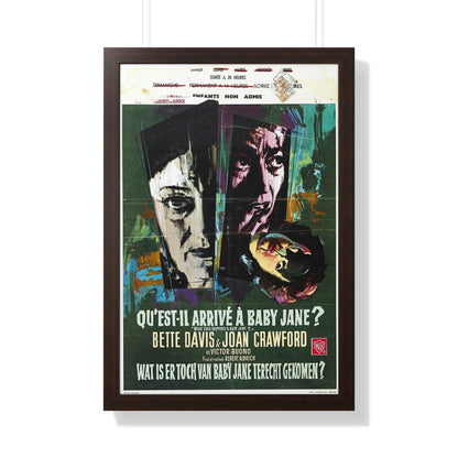 WHAT EVER HAPPENED TO BABY JANE (BELGIAN) 1962 - Framed Movie Poster-20" x 30"-The Sticker Space